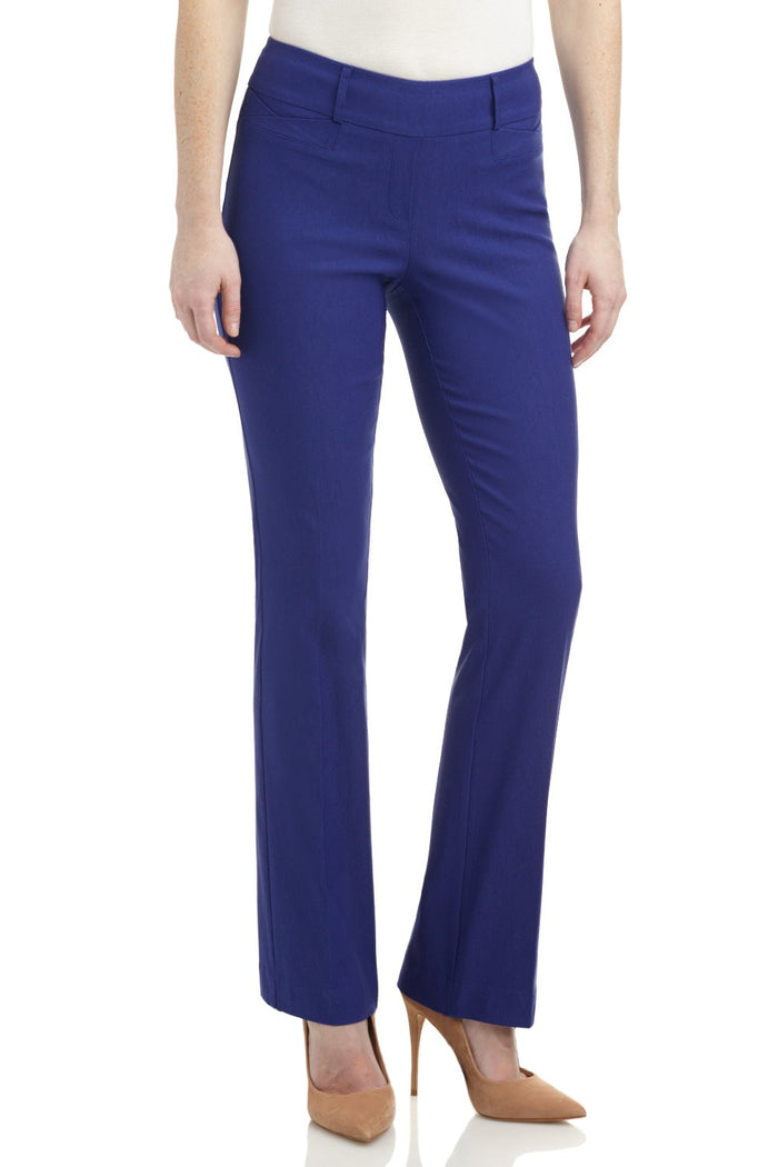 rekucci Barely Bootcut Pants with Fake Pockets sapphire