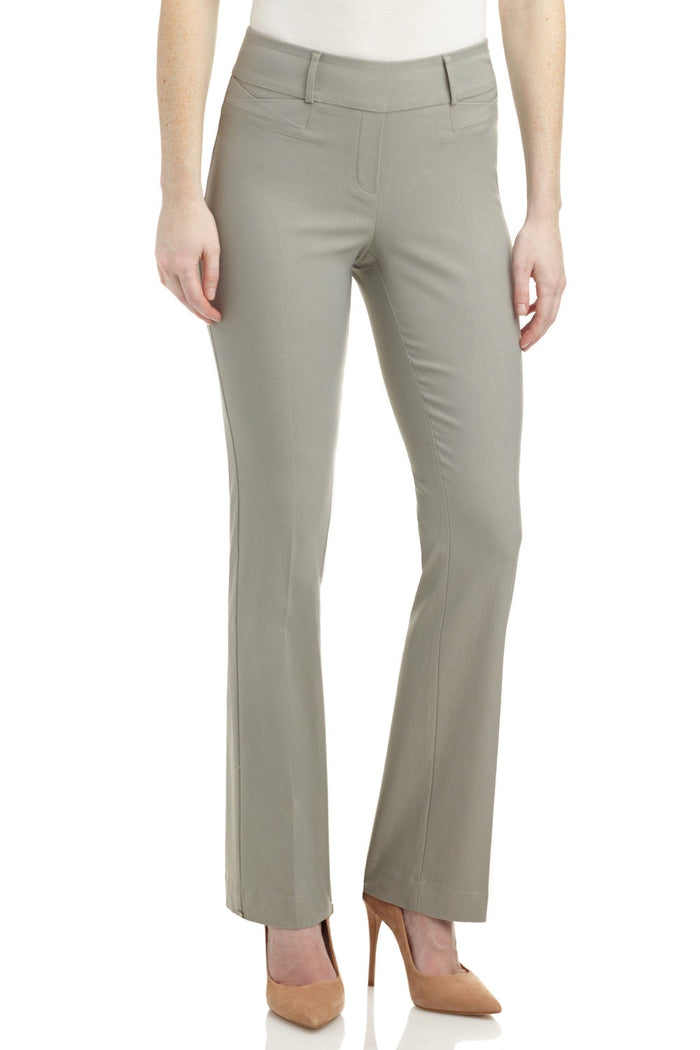 rekucci Barely Bootcut Pants with Fake Pockets silver